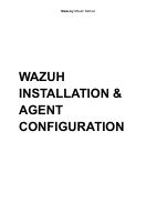 WAZUH INSTALLATION & AGENT CONFIGURATION.pdf
